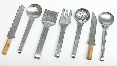 Küchenhelfer-Set 7cm 7 Teile Metall
